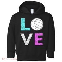Girls Love Volleyball Best Fun Birthday Gift TShirt Toddler Hoodie thumb 0