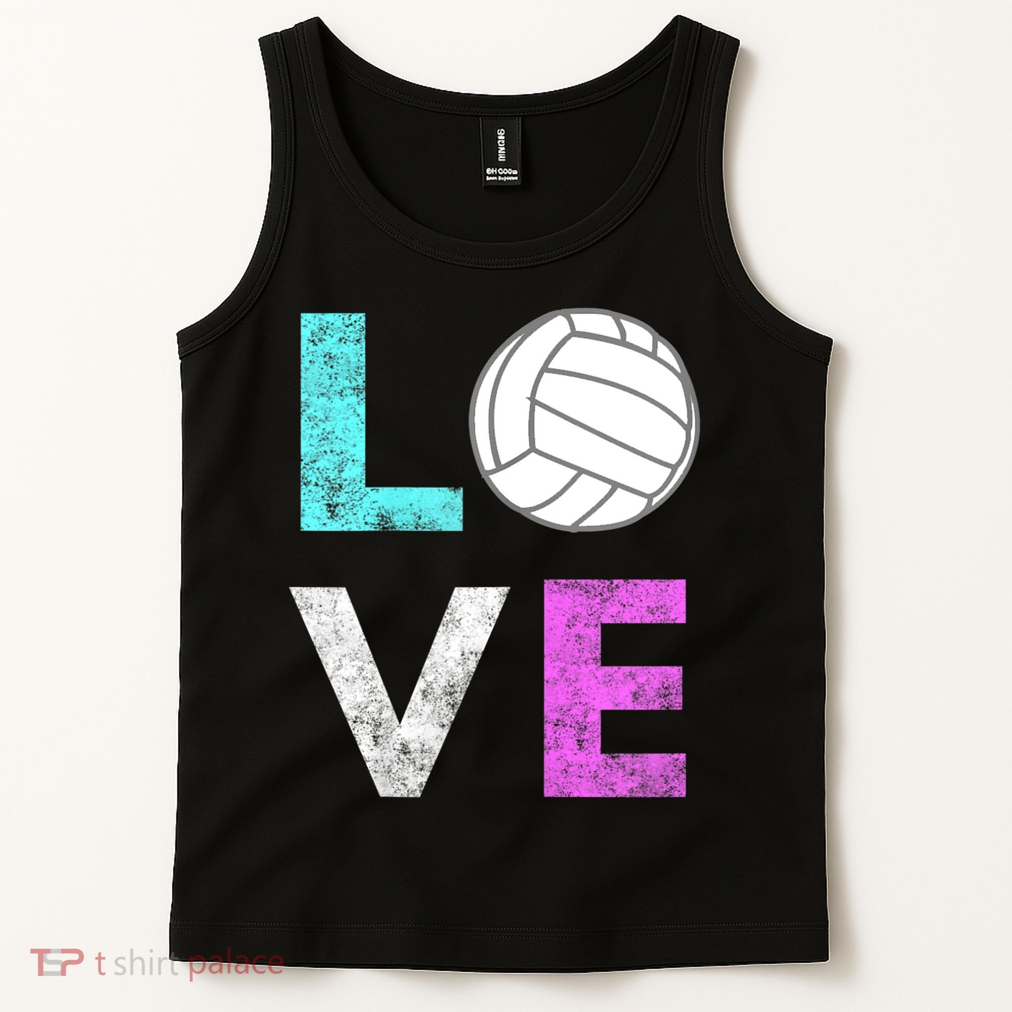 Girls Love Volleyball Best Fun Birthday Gift TShirt Tank Top