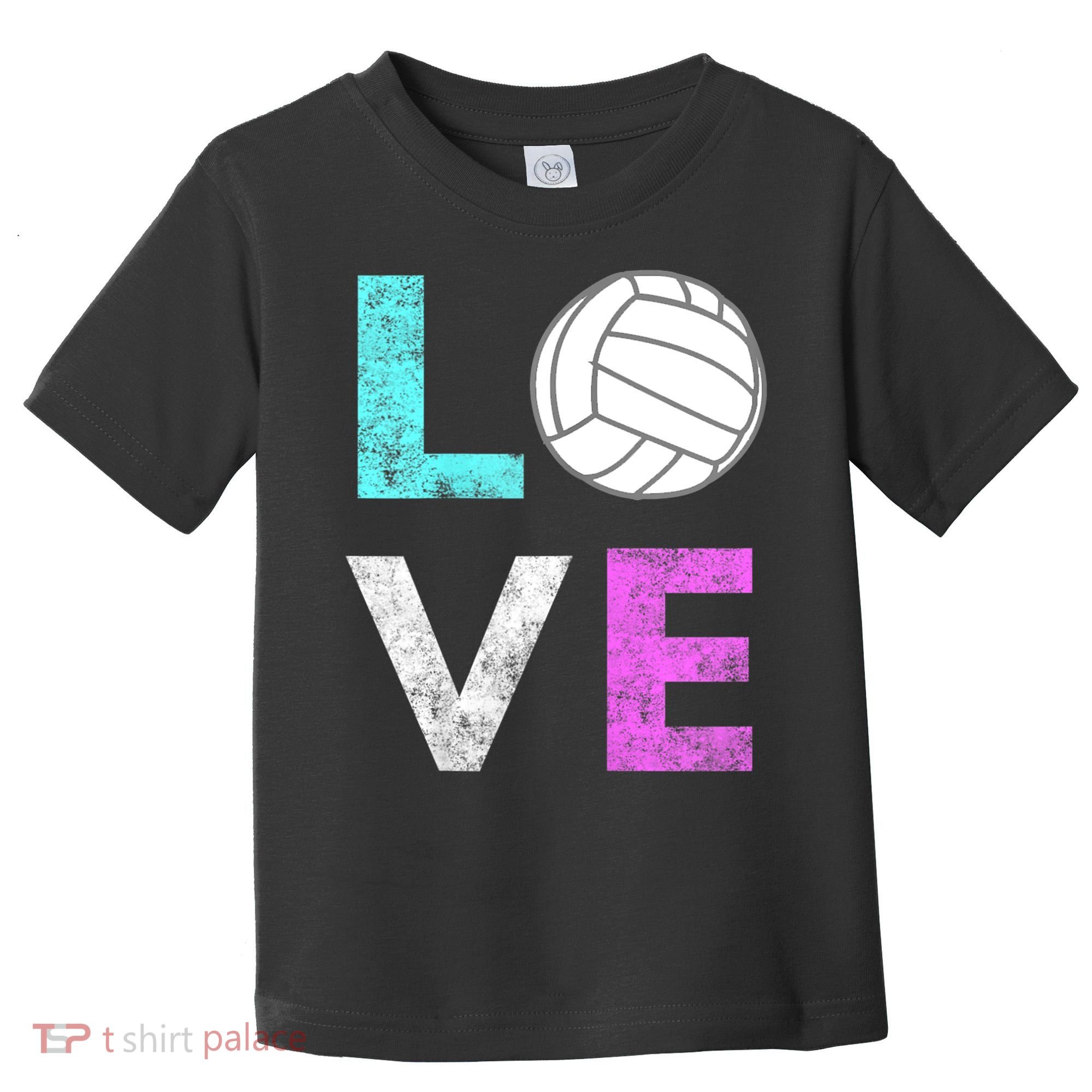 Girls Love Volleyball Best Fun Birthday Gift TShirt Toddler T-Shirt