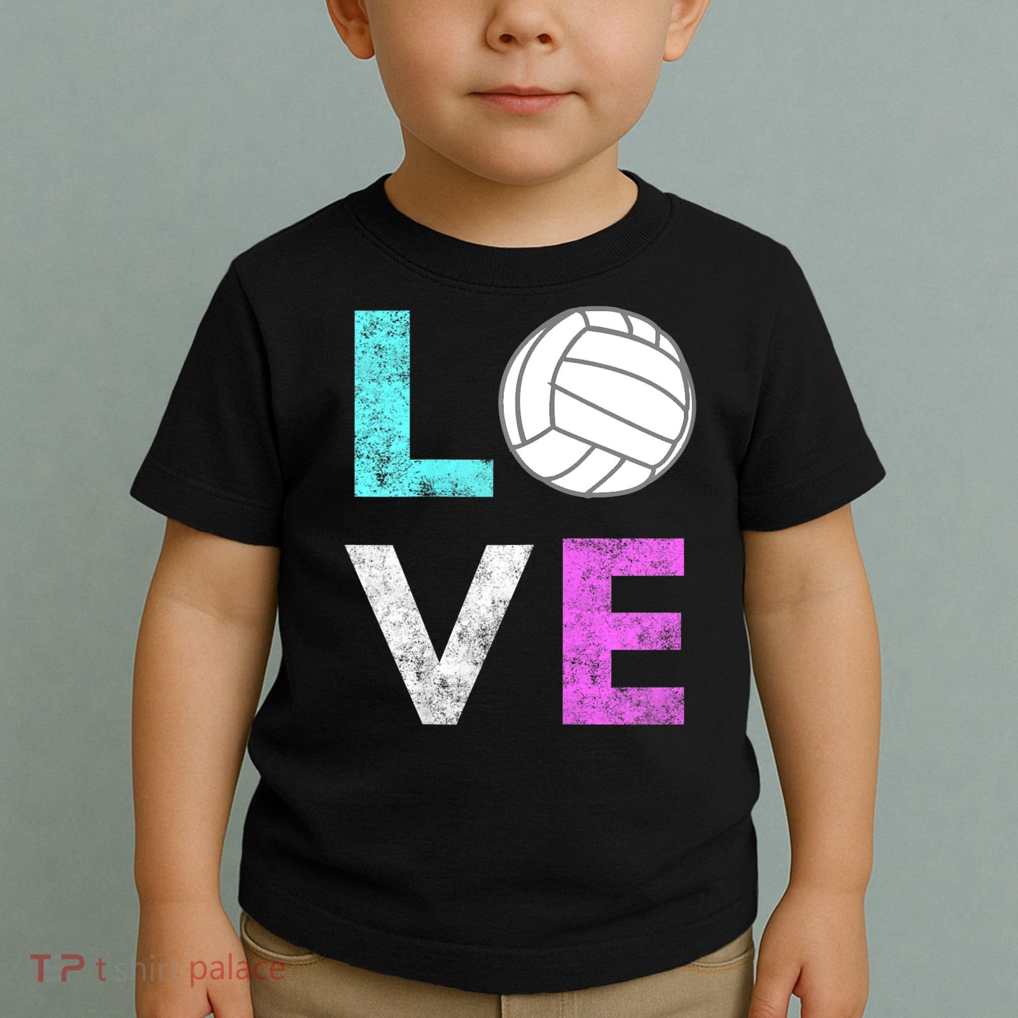 Girls Love Volleyball Best Fun Birthday Gift TShirt Toddler T-Shirt