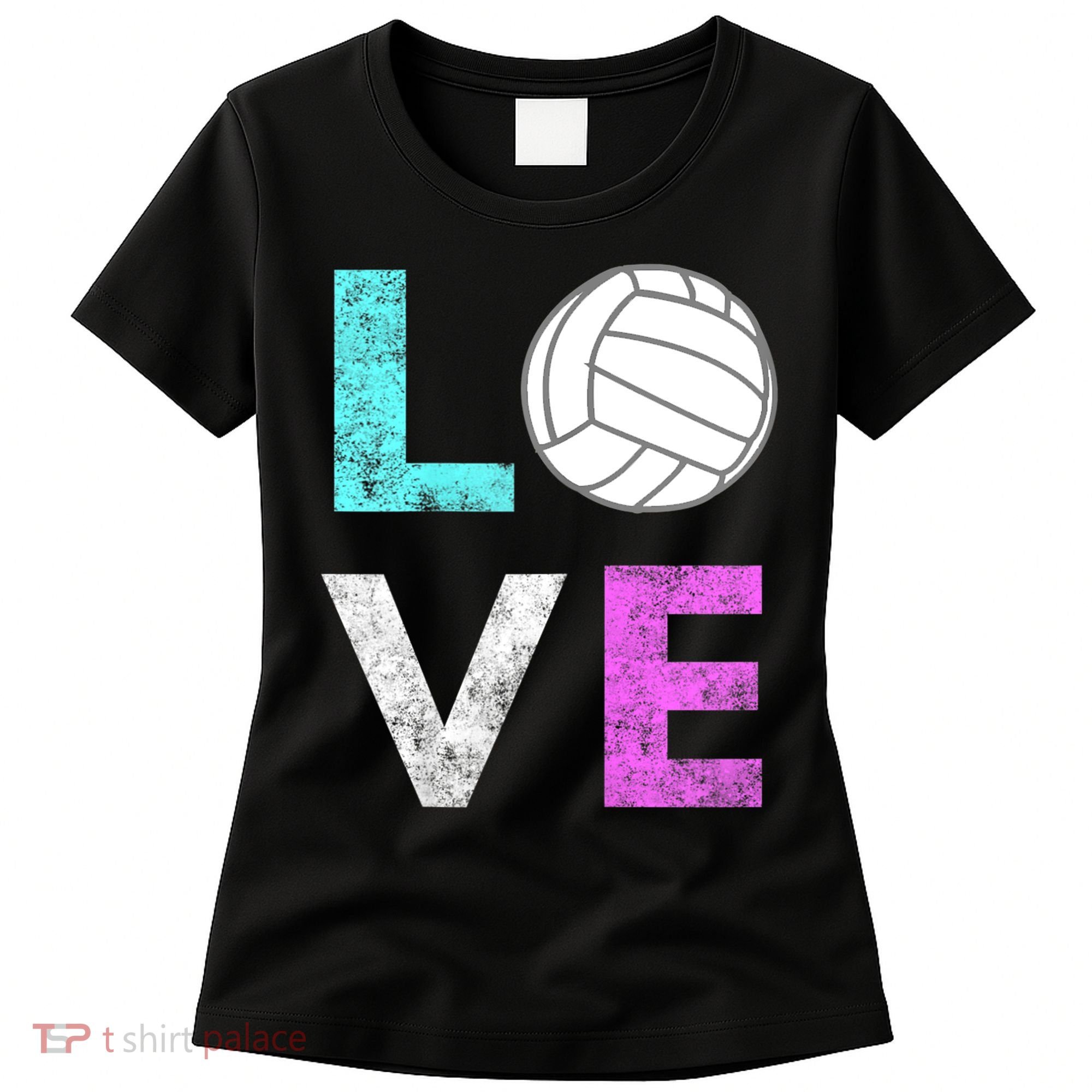 Girls Love Volleyball Best Fun Birthday Gift TShirt Women's T-Shirt