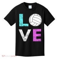 Girls Love Volleyball Best Fun Birthday Gift TShirt Kids T-Shirt thumb 0