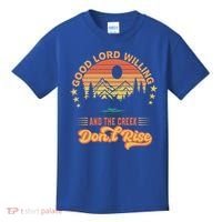 Good Lord Willing The Creek DonT Rise Kids T-Shirt thumb 0
