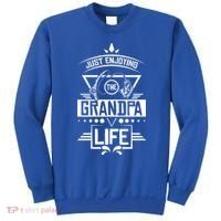 Grandpa Life With Funny Grandpa And Grandpa Fishing Cool Gift Sweatshirt thumb 0