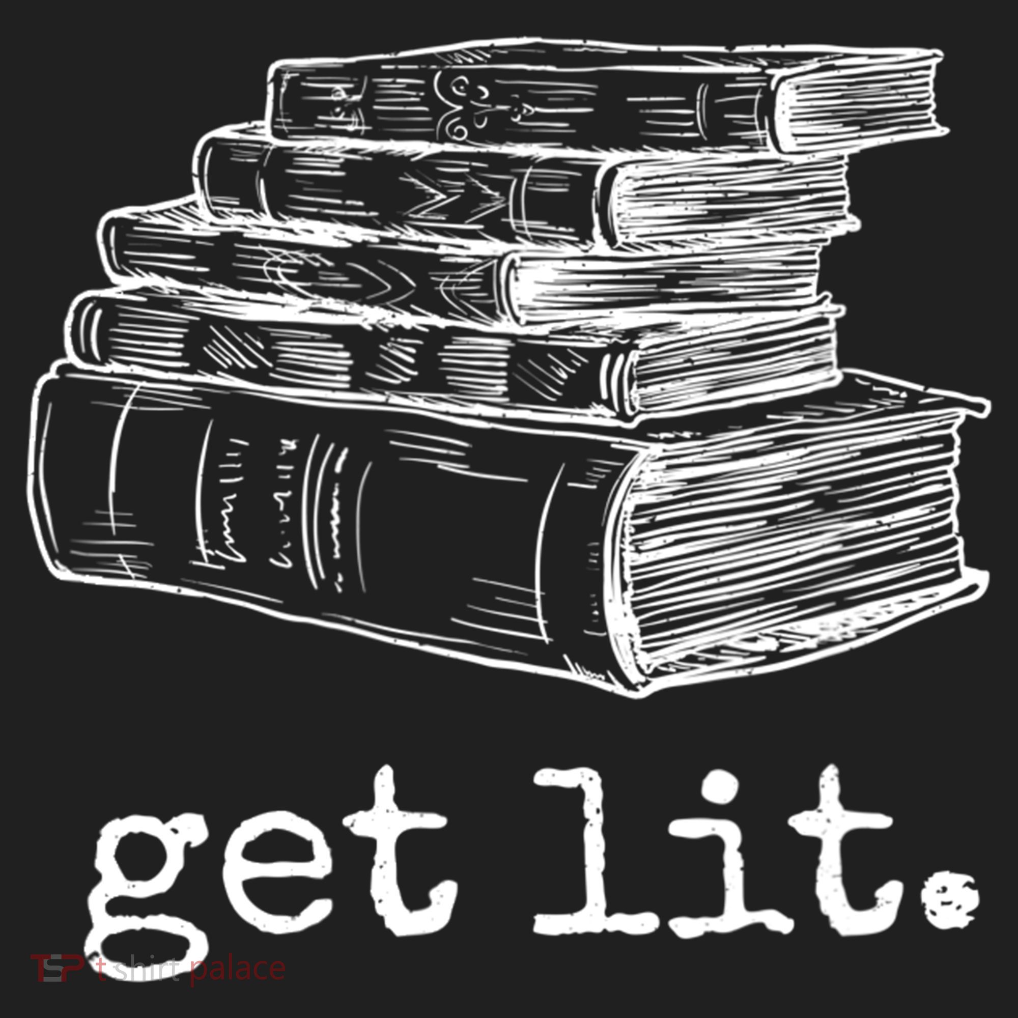 Get Lit With Books Funny Meme Gift For Book Lover, Reading TShirt Women's Sweatshirt
