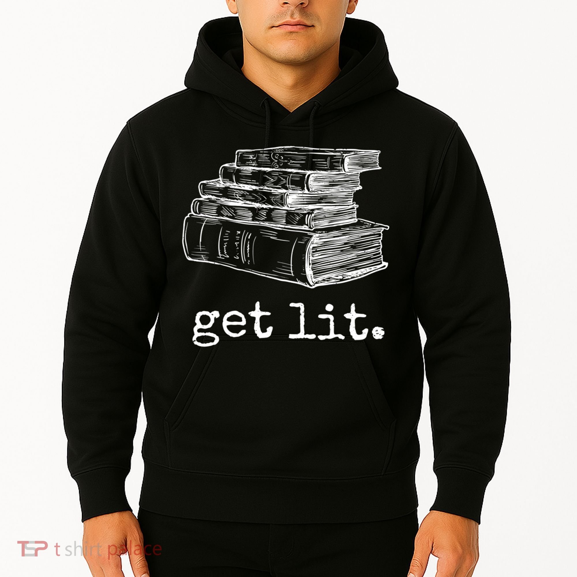 Get Lit With Books Funny Meme Gift For Book Lover, Reading TShirt Hoodie