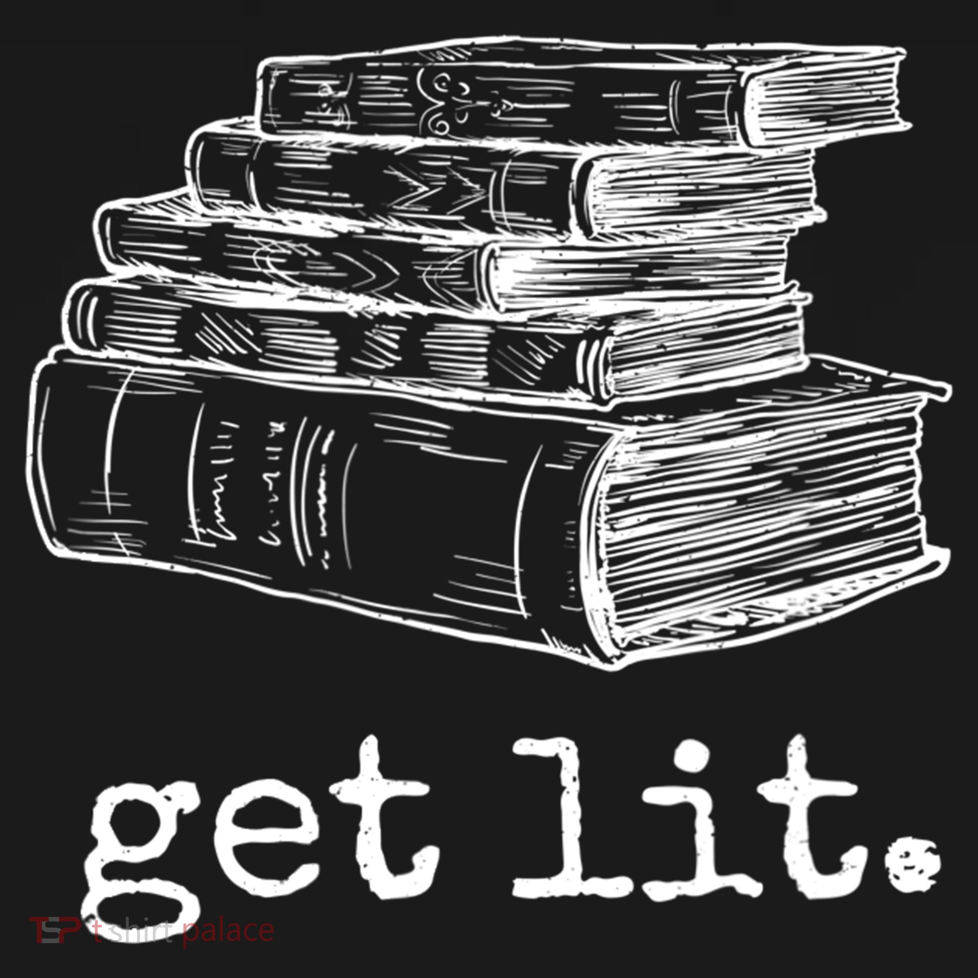 Get Lit With Books Funny Meme Gift For Book Lover, Reading TShirt Bucket Hat