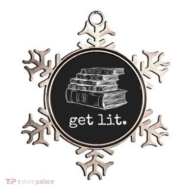 Get Lit With Books Funny Meme Gift For Book Lover, Reading TShirt Ornament
