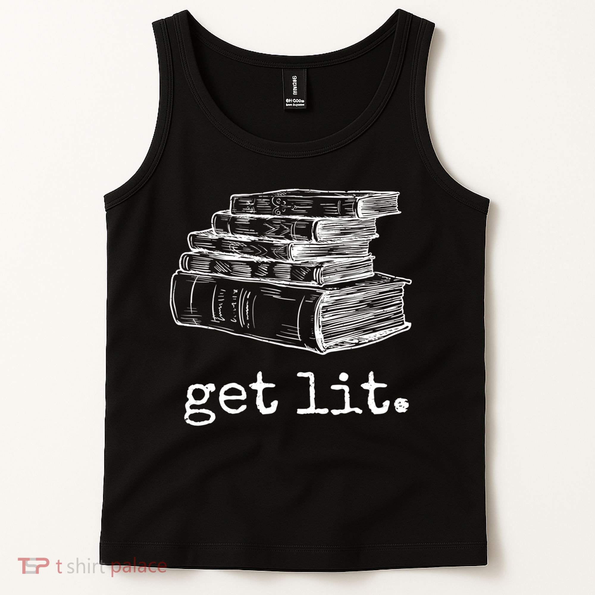Get Lit With Books Funny Meme Gift For Book Lover, Reading TShirt Tank Top