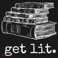Get Lit With Books Funny Meme Gift For Book Lover, Reading TShirt Kids Long Sleeve Shirt thumb 2