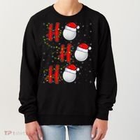 Golf Lighting Xmas Santa Ho Ho Ho Golf Christmas Women's Sweatshirt thumb 0