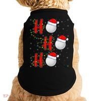 Golf Lighting Xmas Santa Ho Ho Ho Golf Christmas Doggie Tank thumb 0