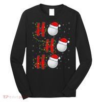 Golf Lighting Xmas Santa Ho Ho Ho Golf Christmas Long Sleeve Shirt thumb 0