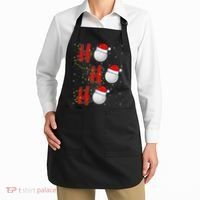 Golf Lighting Xmas Santa Ho Ho Ho Golf Christmas Apron thumb 2