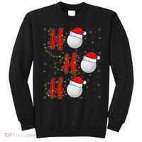 Golf Lighting Xmas Santa Ho Ho Ho Golf Christmas Sweatshirt thumb 0