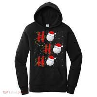 Golf Lighting Xmas Santa Ho Ho Ho Golf Christmas Women's Hoodie thumb 0