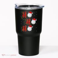Golf Lighting Xmas Santa Ho Ho Ho Golf Christmas Tumbler thumb 0