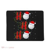 Golf Lighting Xmas Santa Ho Ho Ho Golf Christmas Mousepad thumb 0
