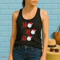 Golf Lighting Xmas Santa Ho Ho Ho Golf Christmas Women's Tank Top thumb 2