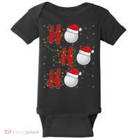 Golf Lighting Xmas Santa Ho Ho Ho Golf Christmas Baby Bodysuit thumb 0