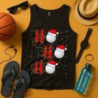Golf Lighting Xmas Santa Ho Ho Ho Golf Christmas Tank Top thumb 4