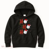 Golf Lighting Xmas Santa Ho Ho Ho Golf Christmas Kids Hoodie thumb 0