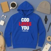 God Loves You Gift Hoodie thumb 3