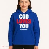 God Loves You Gift Hoodie thumb 5