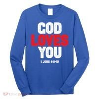 God Loves You Gift Long Sleeve Shirt thumb 0