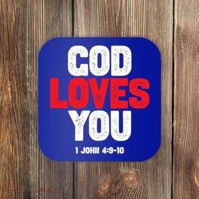 God Loves You Gift Coaster