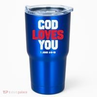 God Loves You Gift Tumbler thumb 0