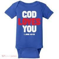 God Loves You Gift Baby Bodysuit thumb 0