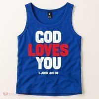 God Loves You Gift Tank Top thumb 2