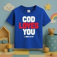 God Loves You Gift Toddler T-Shirt thumb 3