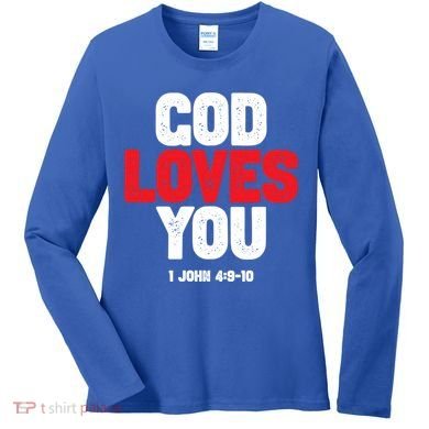 God Loves You Gift Women's Long Sleeve Shirt