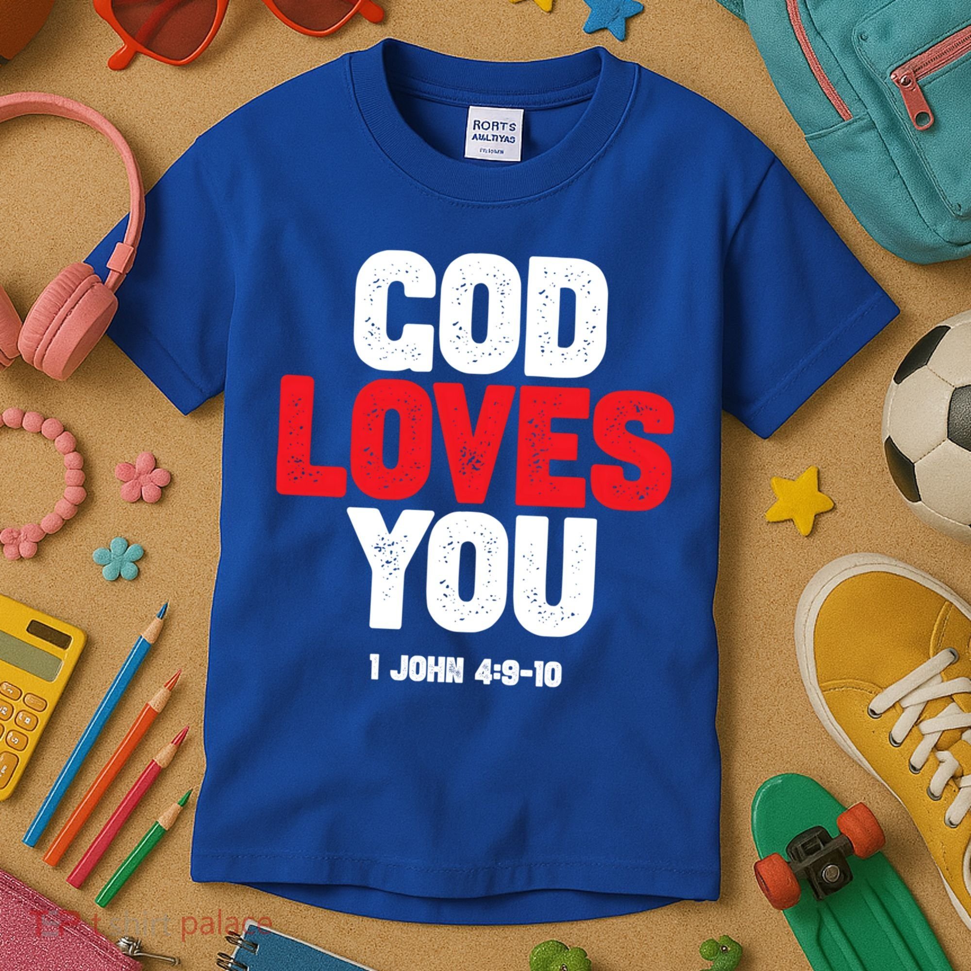 God Loves You Gift Kids T-Shirt