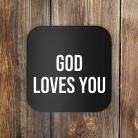 God Loves You Coaster thumb 0