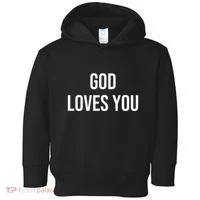 God Loves You Toddler Hoodie thumb 0