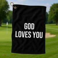 God Loves You Golf Towel thumb 1