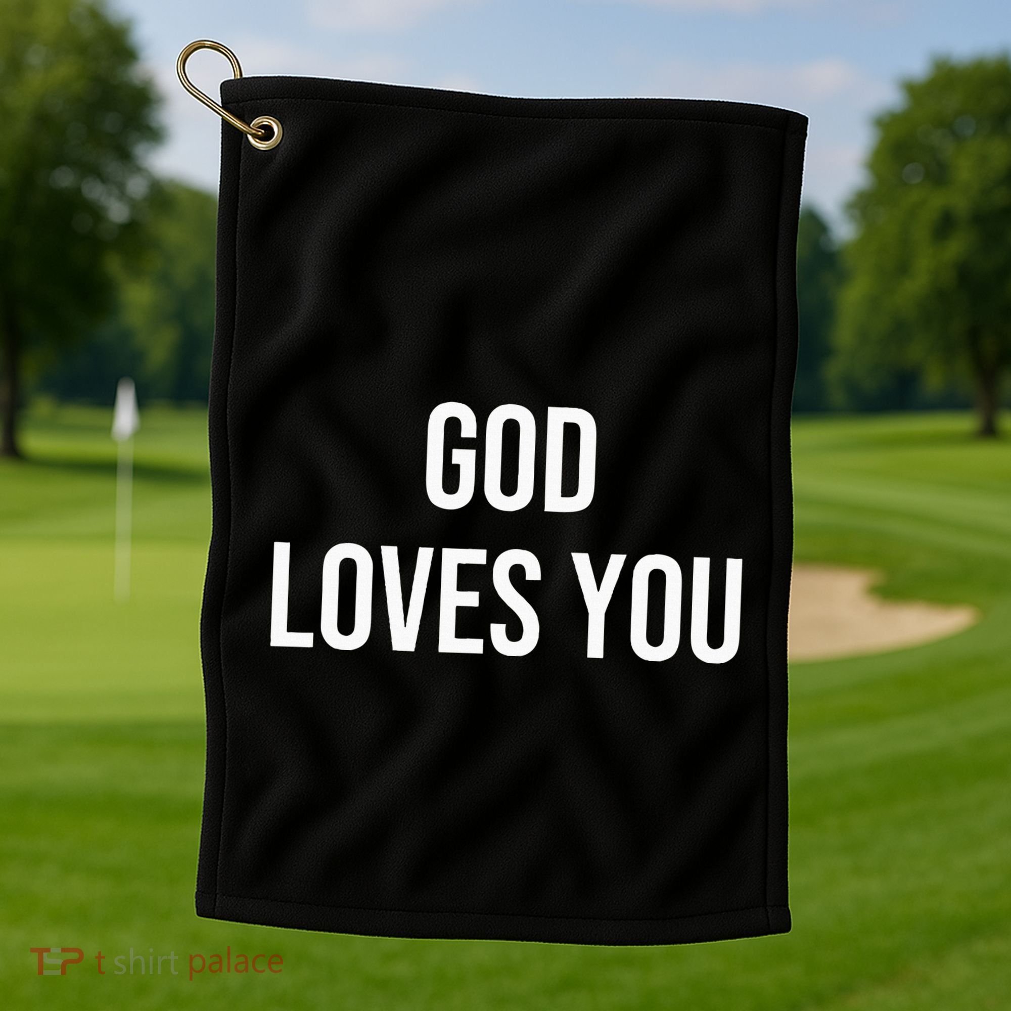God Loves You Golf Towel