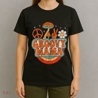 Groovy Mama 70s Aesthetic Nostalgia 1970S Retro Mom T-Shirt thumb 4