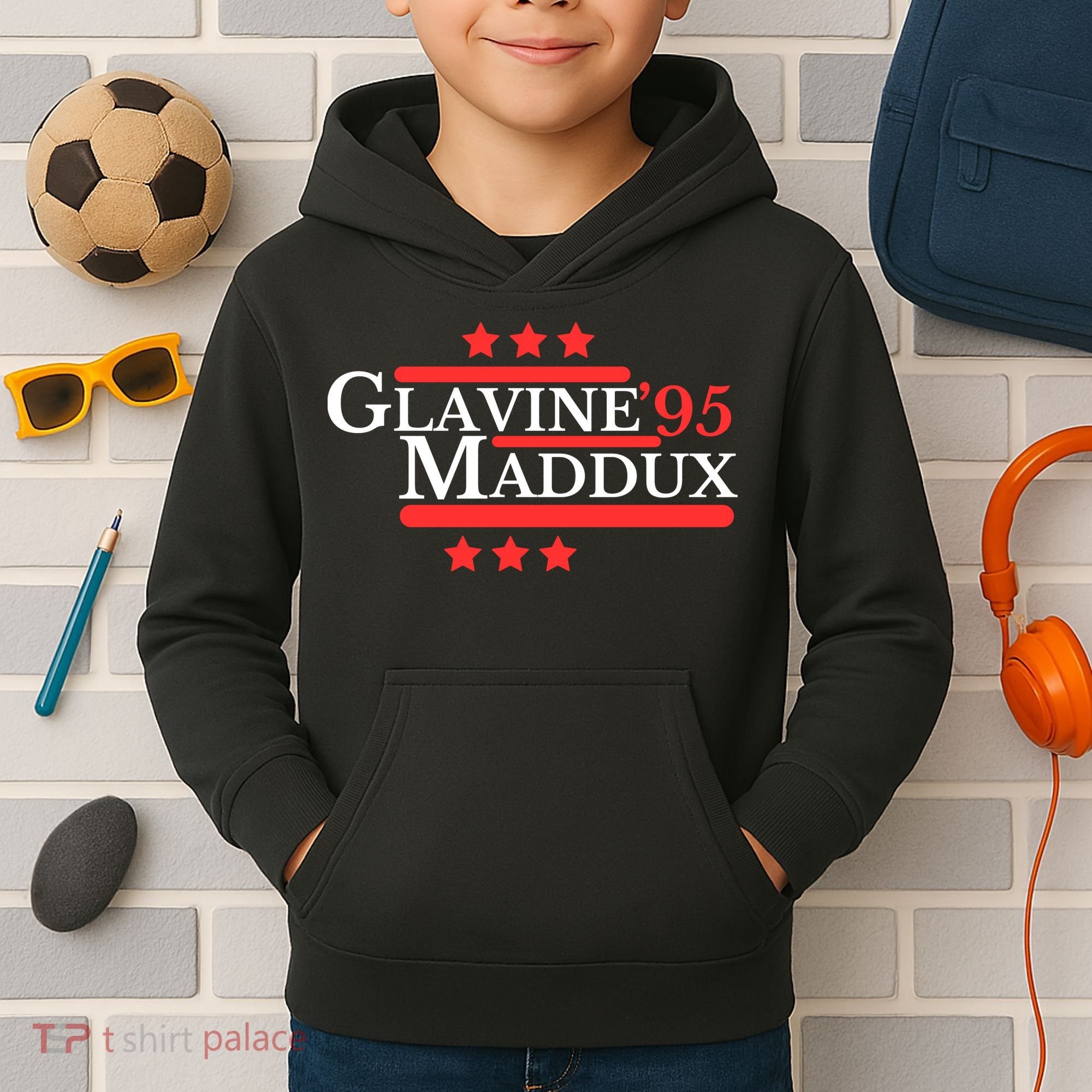 Glavine Maddux ’95 Kids Hoodie