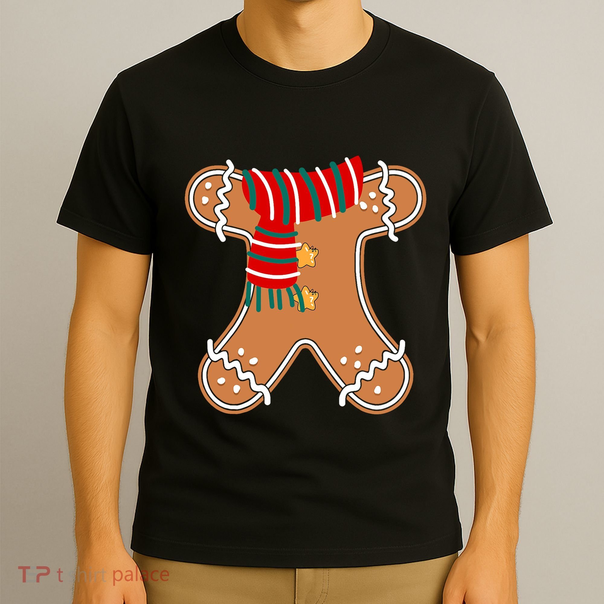 Gingerbread Man Adult Cookie Costume T-Shirt