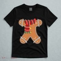 Gingerbread Man Adult Cookie Costume T-Shirt thumb 5