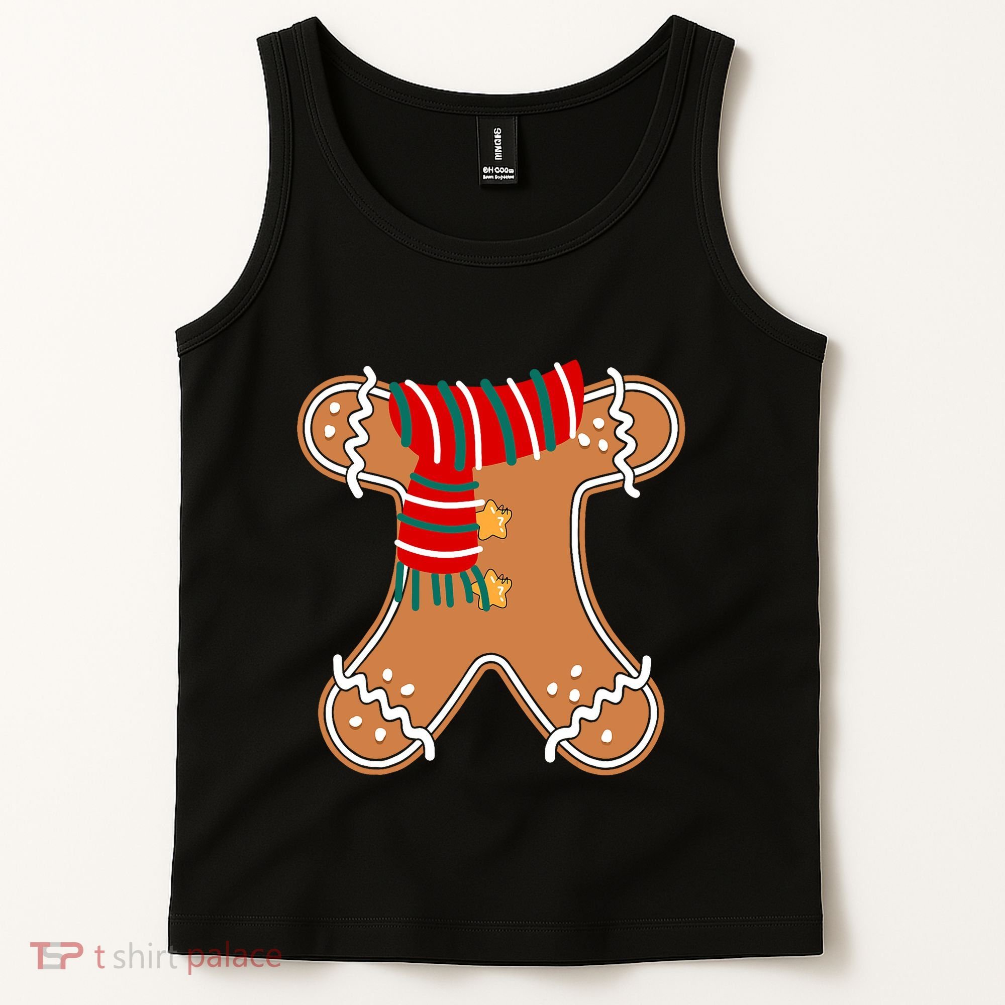 Gingerbread Man Adult Cookie Costume Tank Top