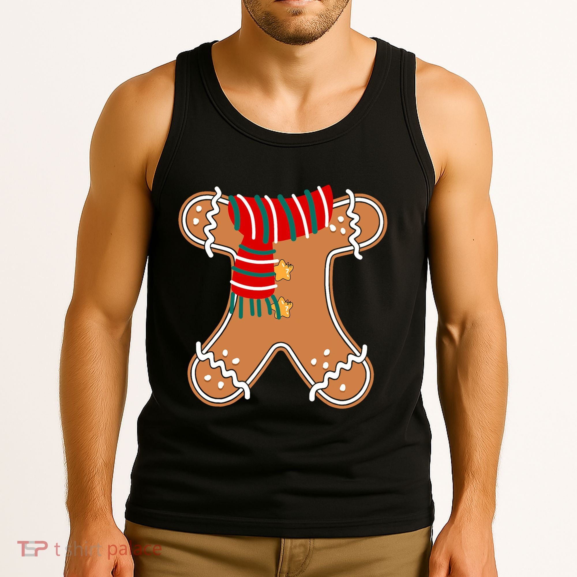 Gingerbread Man Adult Cookie Costume Tank Top