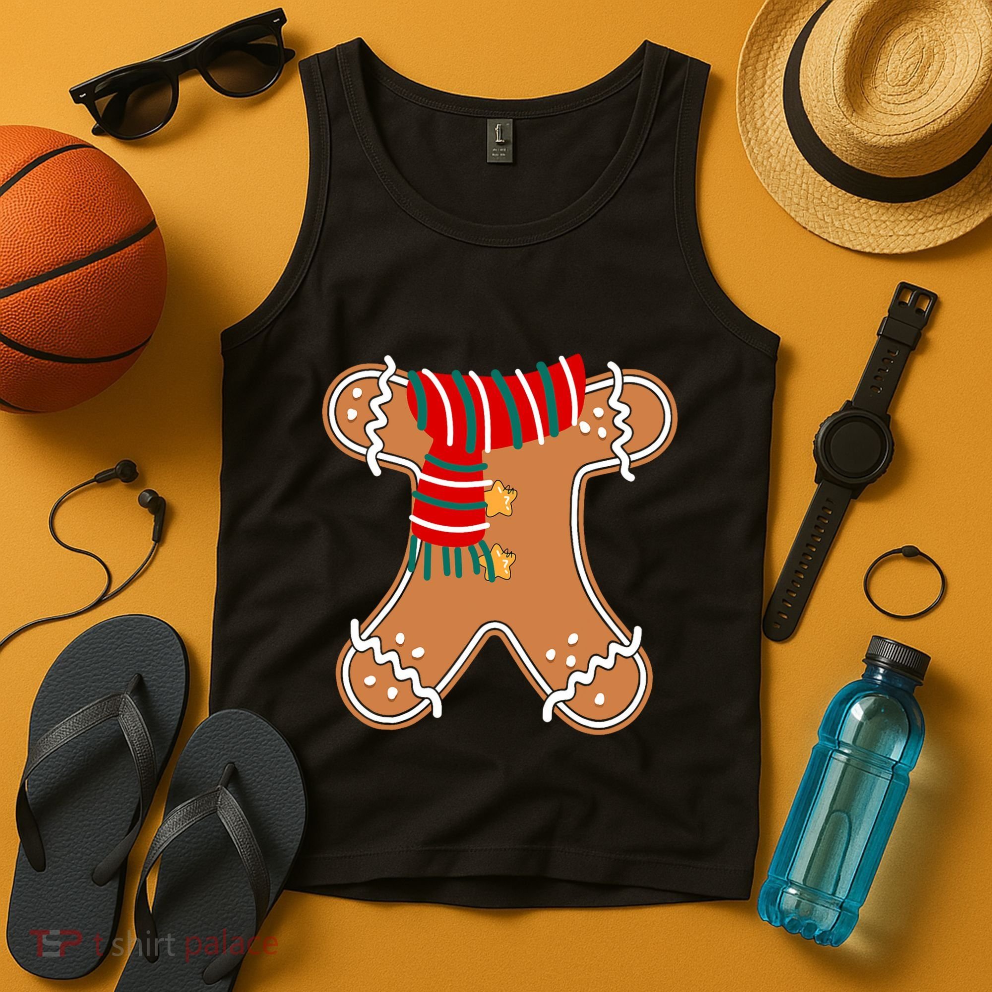 Gingerbread Man Adult Cookie Costume Tank Top