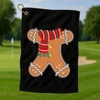 Gingerbread Man Adult Cookie Costume Golf Towel thumb 1