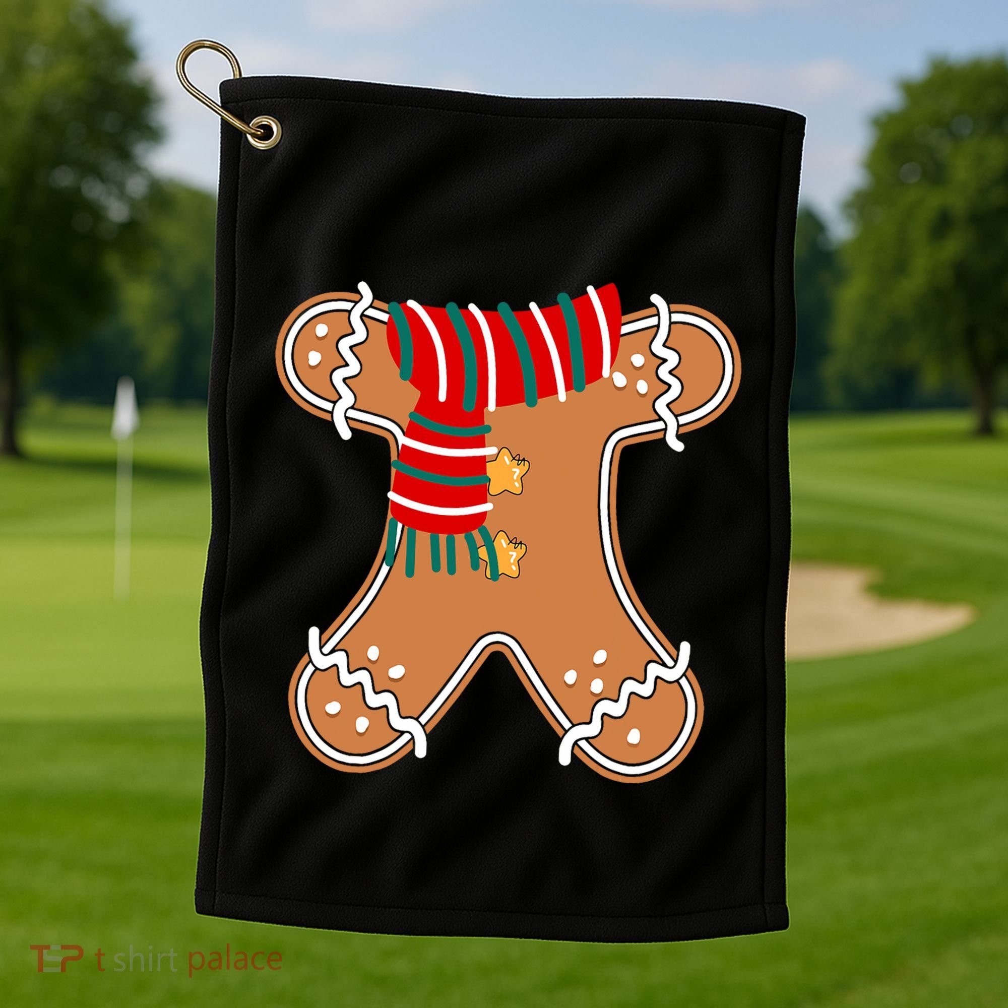 Gingerbread Man Adult Cookie Costume Golf Towel