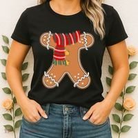 Gingerbread Man Adult Cookie Costume Women's T-Shirt thumb 2